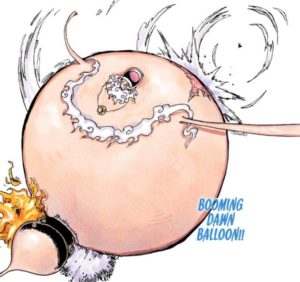 ゴムゴムの白い風船